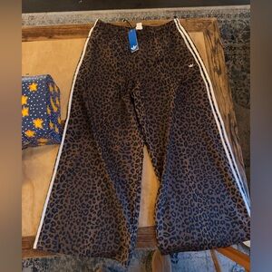Adidas Brown Leopard Print Pants